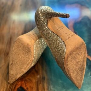 Kate Spade Glittering Gold Heels